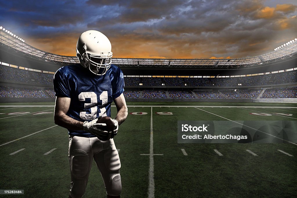 Football-Spieler - Lizenzfrei Amerikanischer Football Stock-Foto