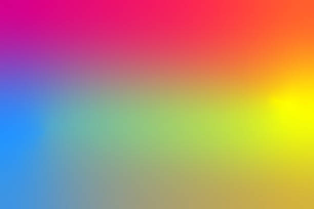 istock Pop Y2K multicolored blurred gradient vibrant background. Yellow and purple aesthetic noisy colorful background 1752856359