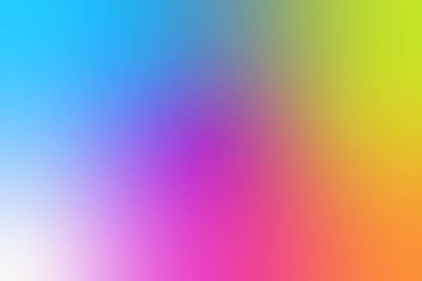 istock Pop Y2K multicolored blurred gradient vibrant background. Yellow and purple aesthetic noisy colorful background 1752856382