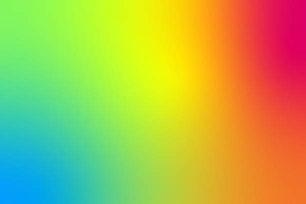 istock Pop Y2K multicolored blurred gradient vibrant background. Yellow and purple aesthetic noisy colorful background 1752856397