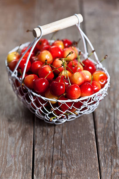 istock Yellow cherries in a basket 175285837