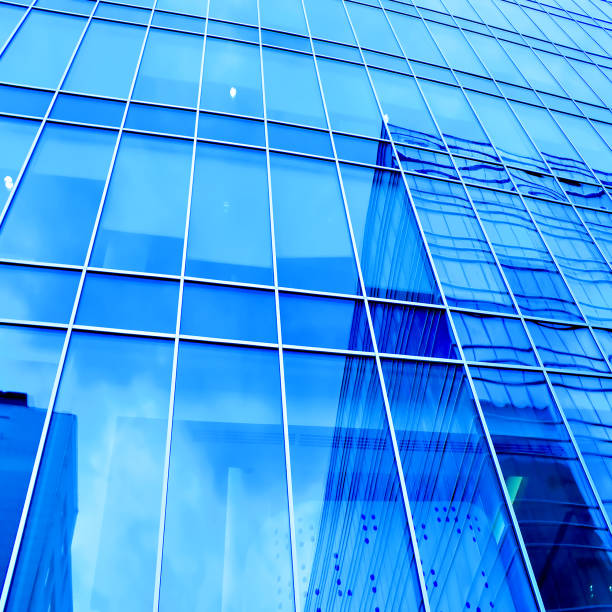 istock turquoise abstract wall of modern business office 175290341