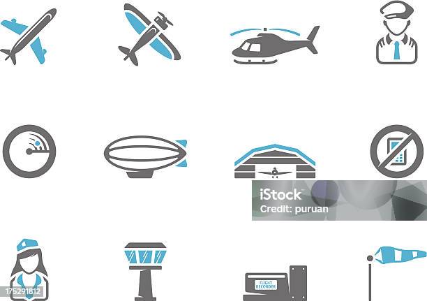 Duotone Icons Aviation Stock Illustration - Download Image Now - Icon Symbol, Corporate Jet, Aerospace Industry