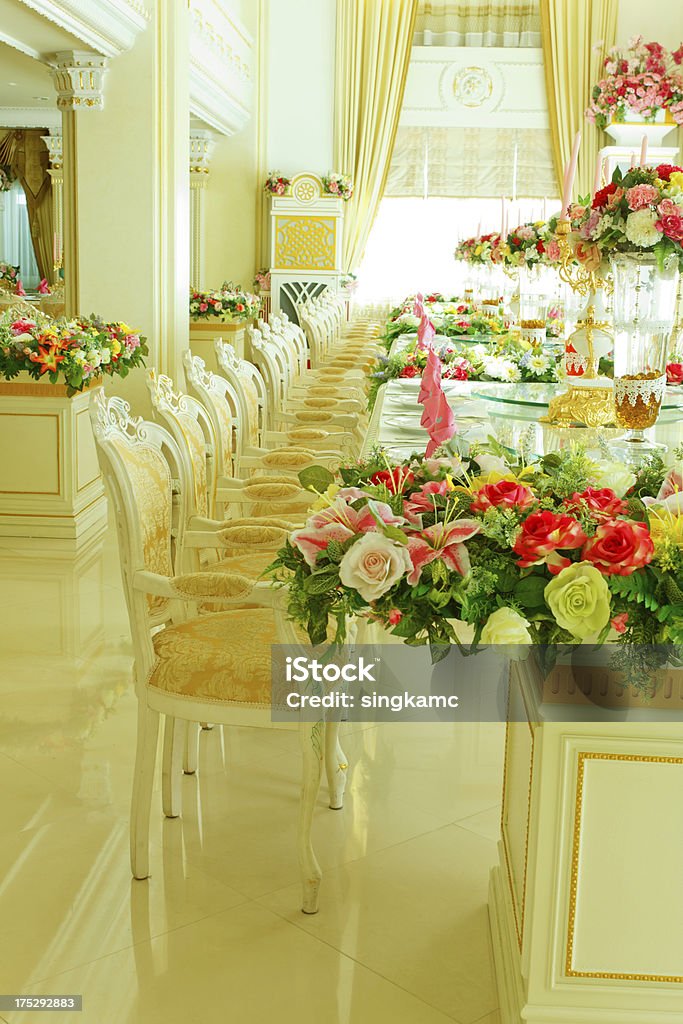Luxo grande sala de jantar - Foto de stock de Mesa de Jantar royalty-free