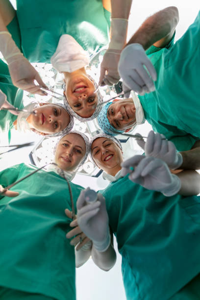 istock Team of nurses and surgeons in surgery. 1752953838