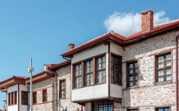 istock Restored Traditional turkey houses, blue sky. 1752967861