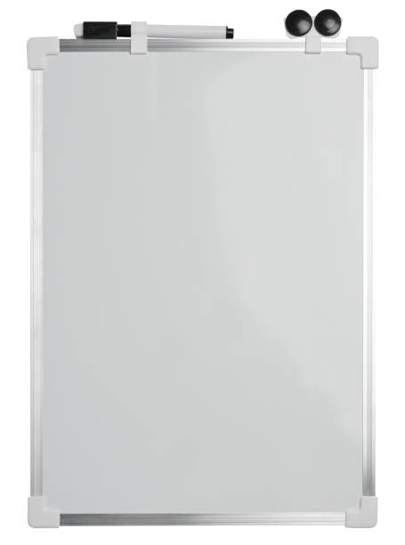 istock Blank white board for markers on white isolated background 1752979735