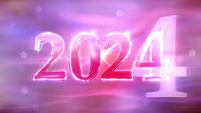 New Year 2024 Loopable background