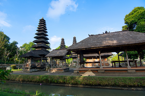 The backyard of Pura Taman Ayun temple,  which is a water temple built in 1634 in Bali’s western village of Mengwi. This temple is UNESCO recognized for its culture and history.