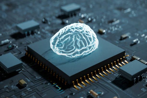 istock Background of AI brain floating in hologram on semiconductor chip applied to AI technology3d rendering 1753177281