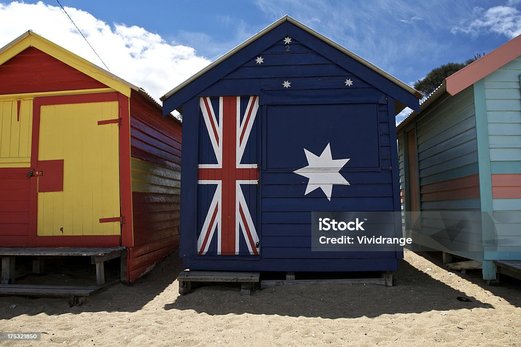 Capanne sulla spiaggia in Australia - Foto stock royalty-free di Ambientazione esterna