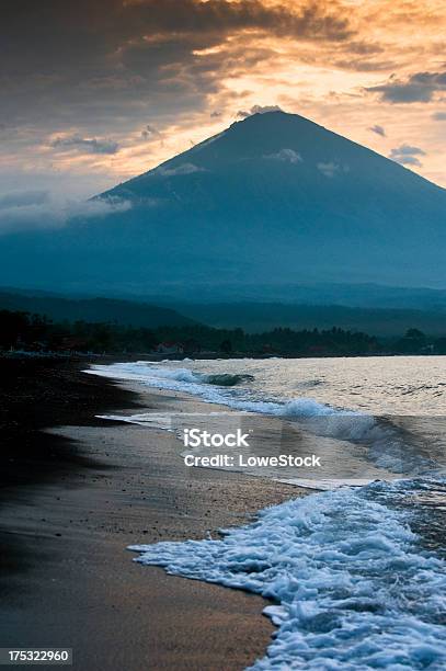 Mt Agung Bali Stock Photo - Download Image Now - Beach, Bali, Black Sand