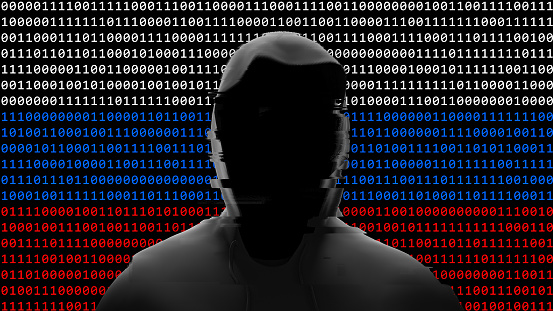 Russian hacker in a hoodie