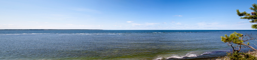 Panorama over the sea