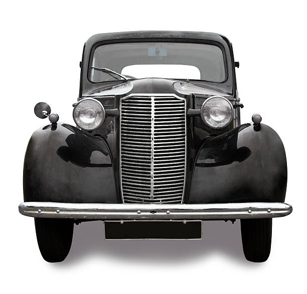 istock Old Black 1930s British Saloon Car 175324950