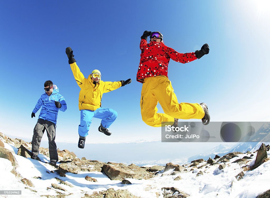 Snowboarding Gulmarg Stock Photo