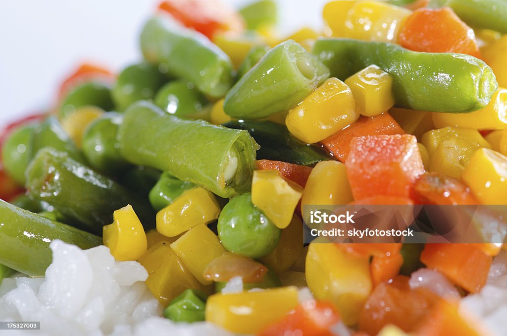 Рис и sautÃed овощи, крупный план - Стоковые фото Без людей роялти-фри