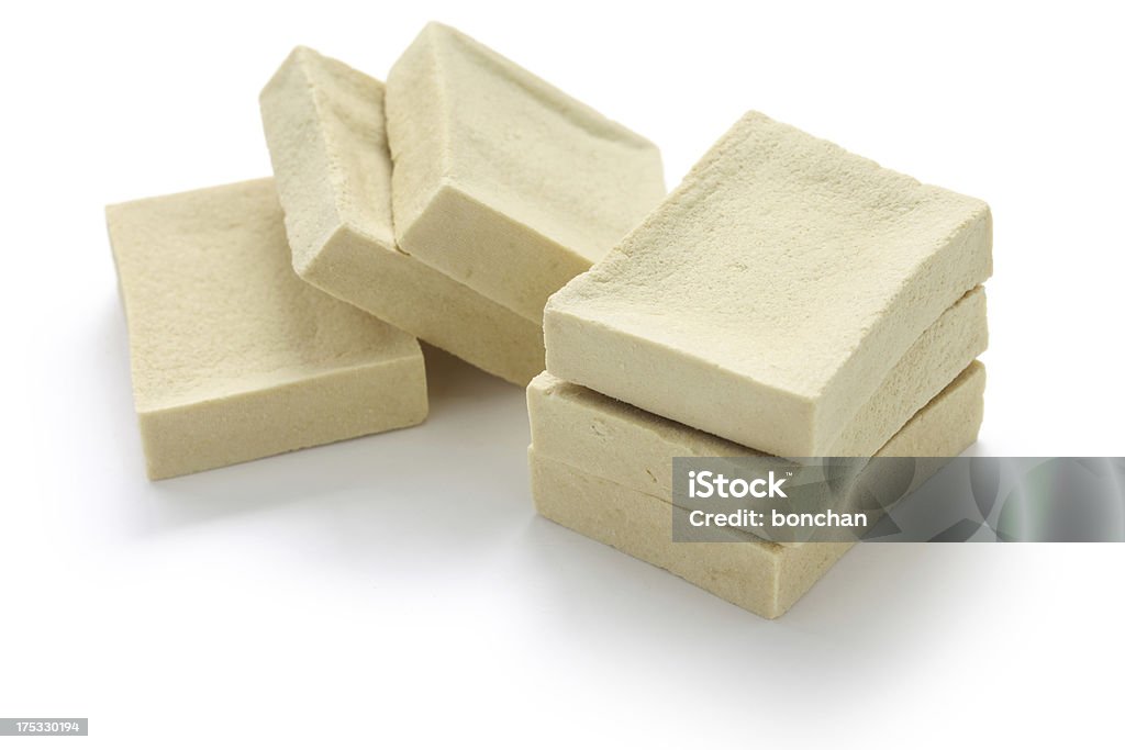 Freeze-getrockneter Tofu - Lizenzfrei Getrocknete Speise Stock-Foto