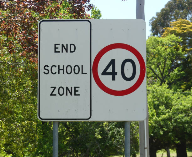 istock End of school zone sign 1753330561
