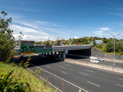 Overpass and State highway in Auckland, New Zealand