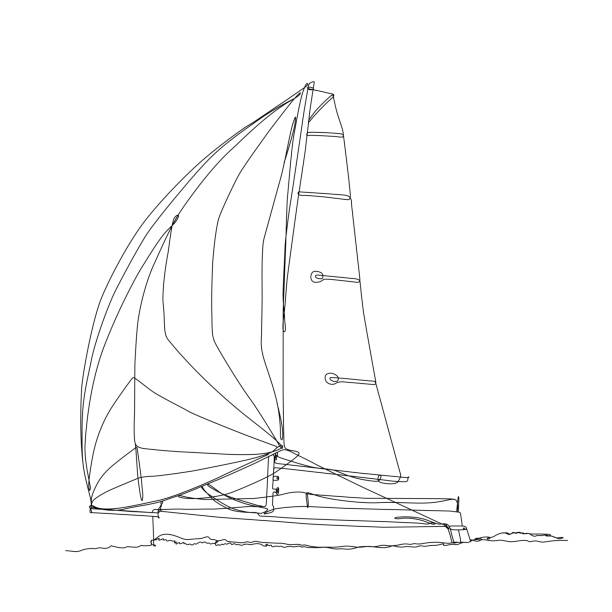 Boat Rading Drawing 120+ Lake Sailing Regatta Drawing Stock Photos, Pictures & Royalty-Free ...