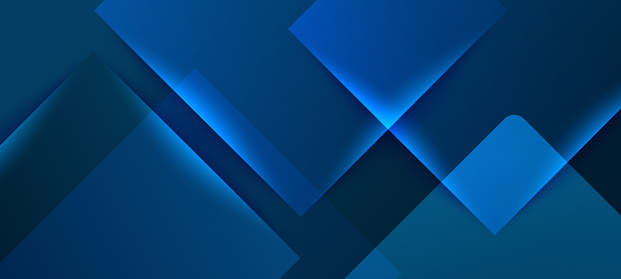 Modern dark blue gradient geometric square shape abstract background design