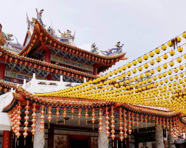 istock Kuala Lumpur, Malaysia - August 5, 2022: Inside Thean Hou temple decorated with lanterns 1753443635