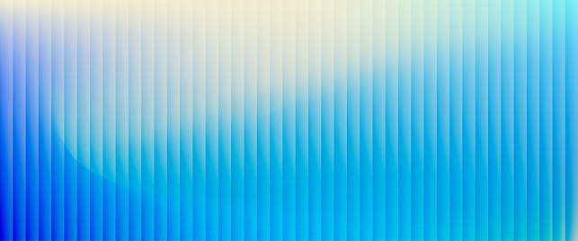 Colorful grainy gradient background template. Trendy ribbed glass effect texture