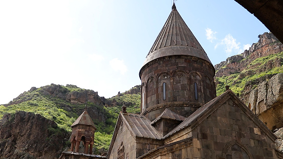 Geghard Monastery is a famous church and cultural center of medieval Armenia. It is one of the most popular attractions of Armenia.