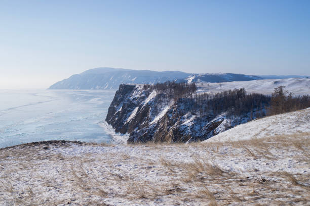 istock Aerial view Lake Baikal winter 1753478153