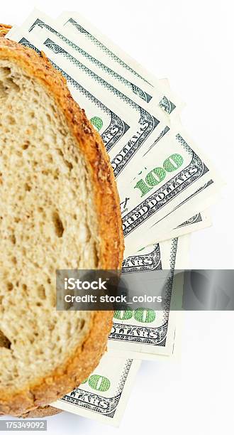 Geld Für Speisen Stockfoto und mehr Bilder von 100-Dollar-Schein - 100-Dollar-Schein, Amerikanische Währung, Ansicht aus erhöhter Perspektive