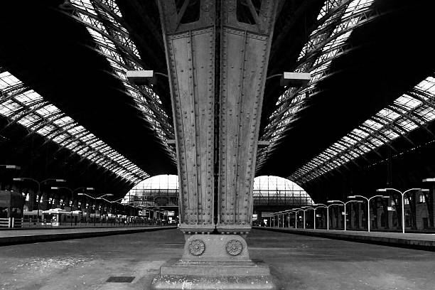 Train station in Buenos Aires stock photo