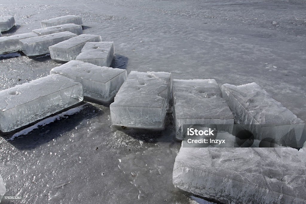빙판 템즈 강 - 로열티 프리 0명 스톡 사진