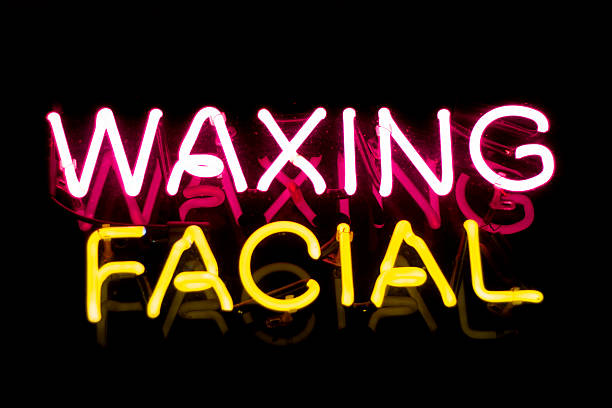 istock Neon sign, waxing and facial 175354758