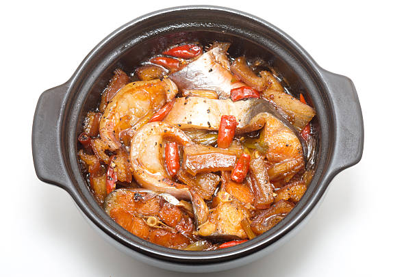 Boiled fish with pickled cabbage and chili is a classic Chinese dish known for its bold and spicy flavors.