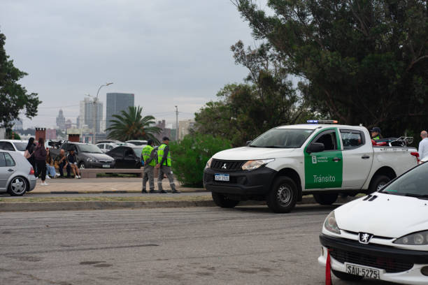 traffic police conducting a routine operation in the city. - daily cruiser imagens e fotografias de stock