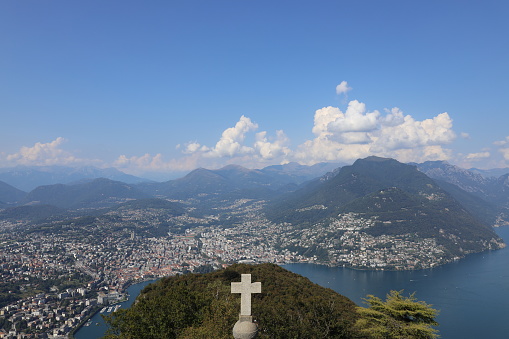 Vue depuis le Mont - Salvatore de Lugano