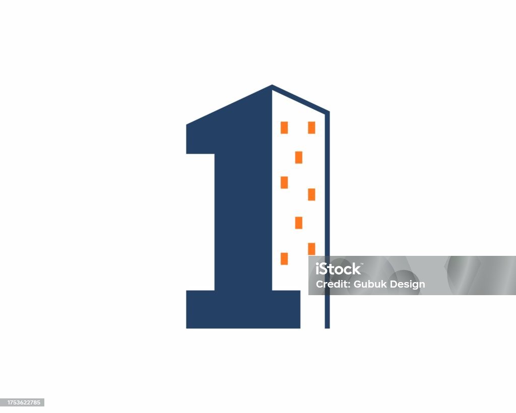 Building Number Symbol City Building With Number On Incorporating Vector Symbol Stock ...