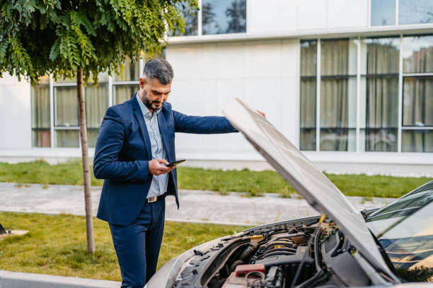 istock Adult Man Having Car Problems On The Street 1753671142