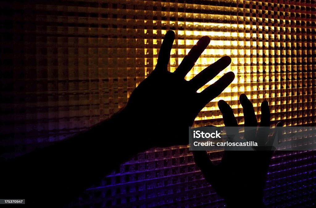 Silhouetten der Hände - Lizenzfrei Abschied Stock-Foto