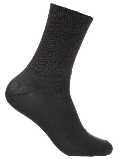 istock Relaxed top crew sock on mannequin isolated on white 1753765312