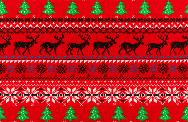 Christmas jumper geometric ornament