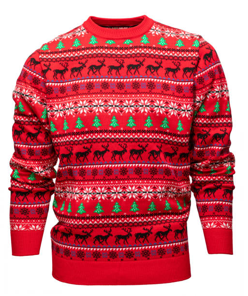 istock Christmas jumper on male mannequin isolated on white 1753767018