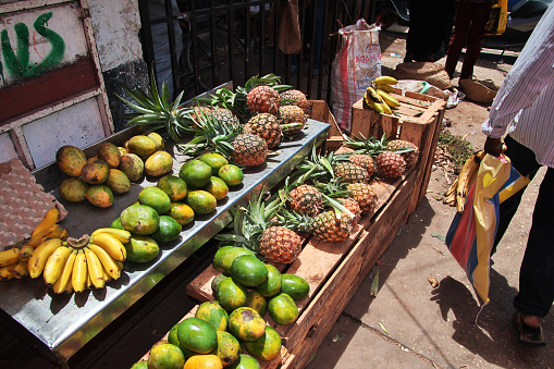 Local market in Stone Town in Zanzibar, Tanzania