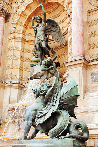 istock The statue of Saint Michael, Paris 175380262