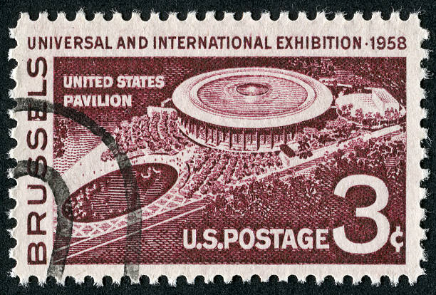 istock Brussels Universal And International Exhibition Stamp 175380331