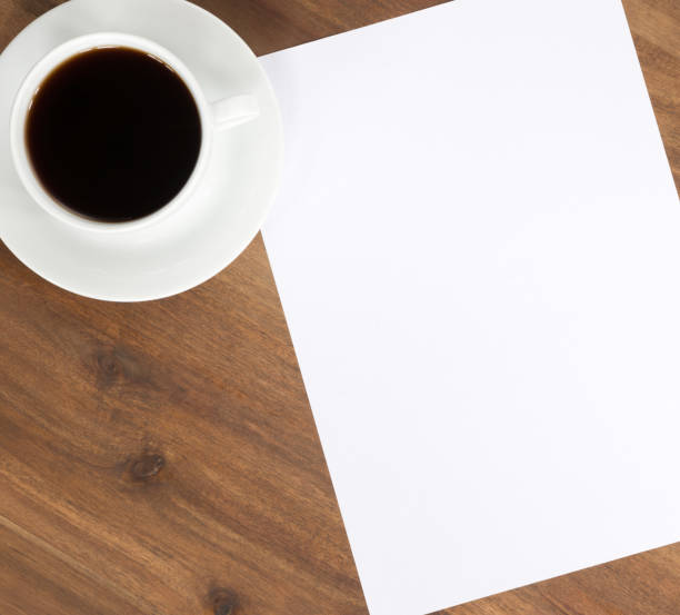 istock Coffee and Blank Paper Copy Space on Desk 175380451