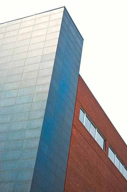 istock Modern Architecture Building Exteriors Against White Sky 175380803