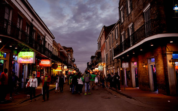 istock Mardi Gras in Bourbon Street. 1753809484