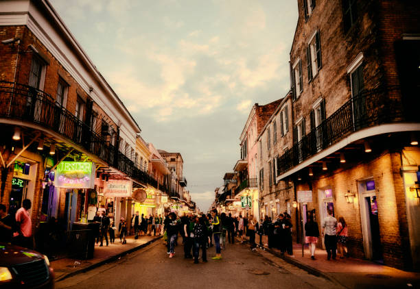 istock Mardi Gras in Bourbon Street. 1753810641